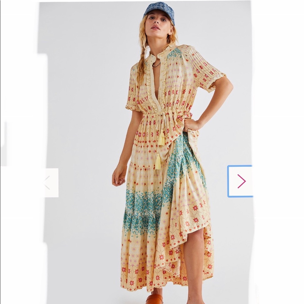 NWOT Free People “Rare Feelings” Maxi Dress XS